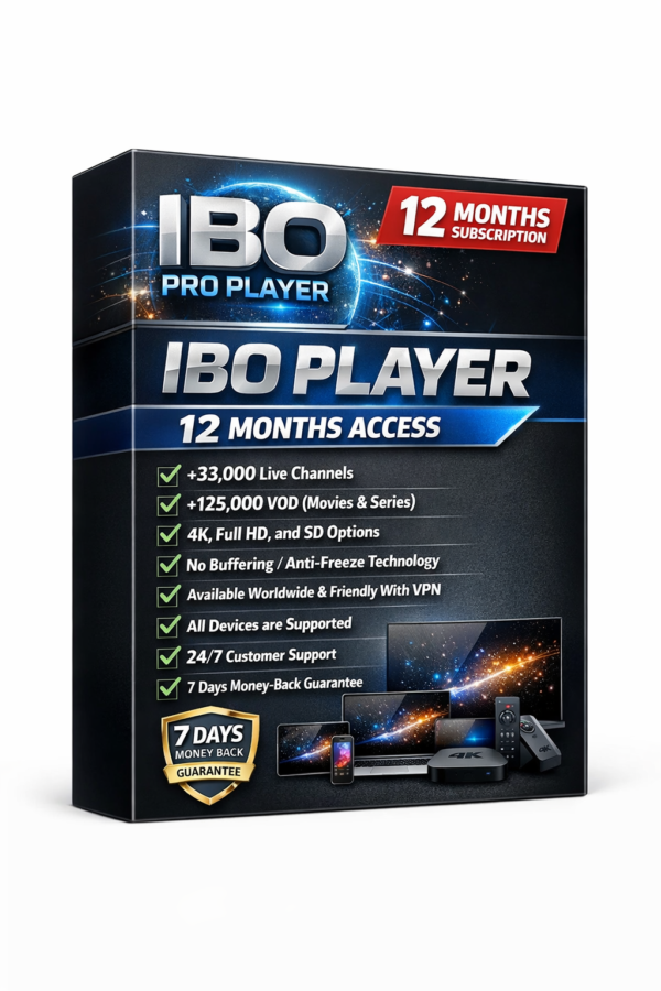 12 Month IPTV Subscription Plans