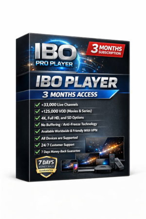 3 Months IPTV Subscription Plans